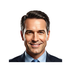 Smiling man in suit portrait