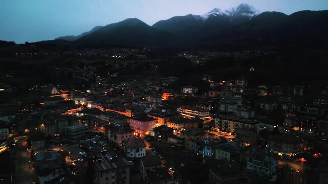 Dolomites city Centre Night