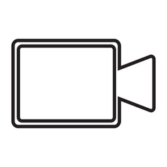vector graphic of video camera icon