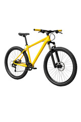 Fototapeta premium Yellow Mountain Bike Isolated