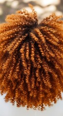 Vibrant Curly Hair Extensions - Copper-Colored, Textured, and Stylish.