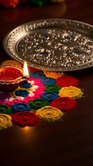 Hindu festival traditional cultural heritage oil lamps JPG file stock image.