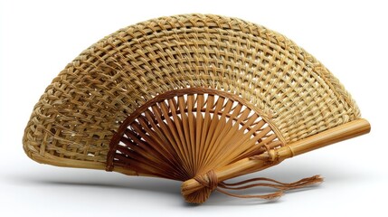 Handcrafted elegance: The traditional hand fan, with its delicate weave and bamboo frame, offers a touch of culture, artistry, and timeless grace.