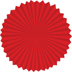 Paper Fan Circle Illustration for Chinese New Year Festival Design