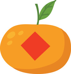 Mandarin Orange Illustration for Chinese New Year Festival Design