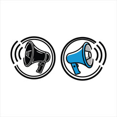 loudspeaker icon vector illustration