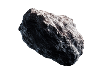 Asteroid floating in deep space