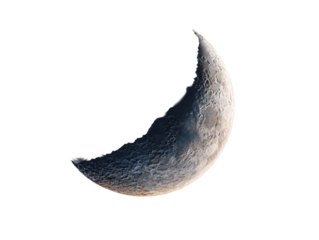 Stunning Close-Up of the Crescent Moon