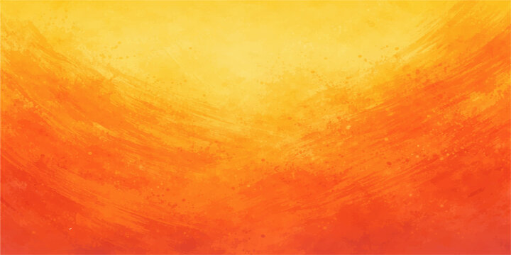 Vibrant abstract art background featuring a textured orange fire pattern with watercolor smoke and grunge paper design for a hot inferno backdrop