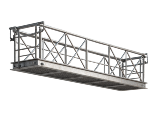 Industrial Scaffold Platform on Wall 