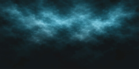 Obraz premium A dark blue stormy sky background featuring heavy clouds and bright white textures creates an abstract nature cloudscape filled with summer light and the mood of approaching rain. Distressed Wall 