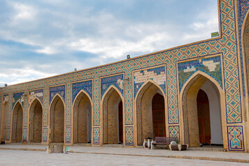 Obraz premium Madrasah attraction in the cities of Bukhara and Samarkand. High quality photo