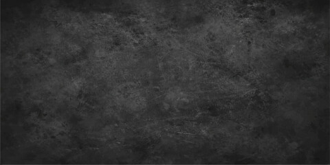 A dark and black grunge background features a textured stone wall pattern with a grey aged surface and rough vintage concrete paint for a blank dirty wallpaper backdrop. black and white smoky fog © Creative Arts