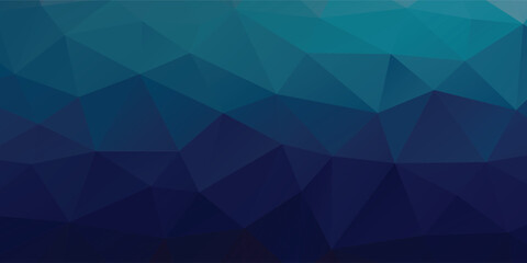 Obraz premium DARK BLUE vector blurry triangle background design. Geometric background in Origami style with gradient.
