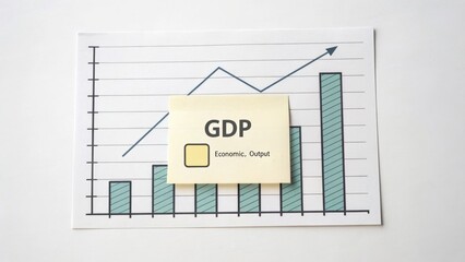 GDP Growth Bar Chart with Economic Output Note