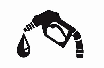Piktogram dystrybutora paliwa z kroplą – symbol stacji benzynowej, tankowanie i paliwo.