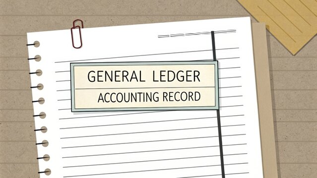 General Ledger Accounting Record Document