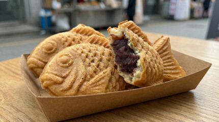 Korean Winter Bungeoppang Street Food Style