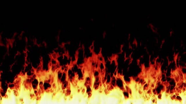 メラメラと燃える炎