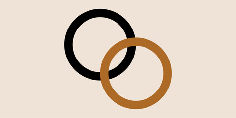 Seamless abstract geometric chain pattern. Vector