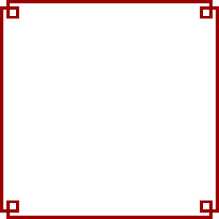 Obraz premium Minimal Square Outline Frame for Simple Graphic and Layout Templates