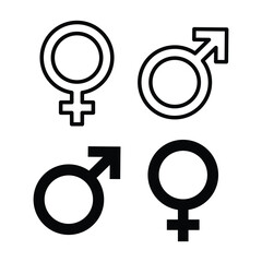 gender icon simple symbol