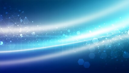 Fototapeta premium Simple abstract tech background with soft gradient light and geometric shapes, business mood.