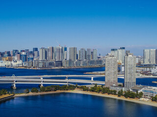 【東京都】お台場から見た東京の風景