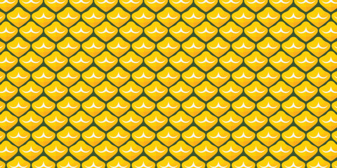 Background texture pattern pineapple. Yellow color pineapple skin motif © Widy Amelia Putri