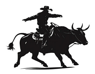 Naklejka premium Black silhouette vector illustration of a bull, cow, and horse isolated on a white background featuring farm animals and equestrian nature art for agriculture