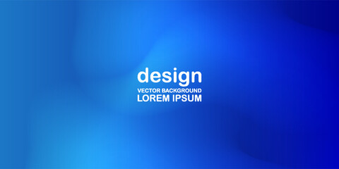 Obraz premium Blue Abstract Gradient Background with Smooth Flowing Shapes. Modern creative trendy design in vector illustration