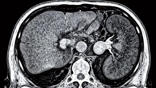 Medical scan of abdominal organs