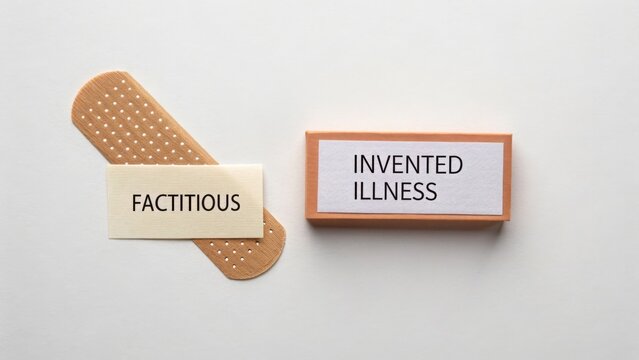 Invented Illness Label Next to Factitious Bandage