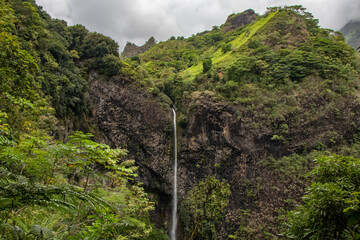 Waterfall in Tahiti, French Polynesia