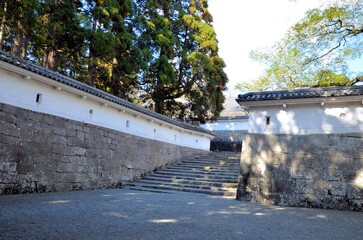飫肥城 大手門の土塀