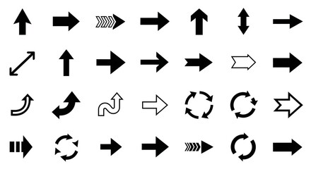 Arrows Collection - Diverse Directional Symbols for Design and Navigation.