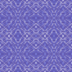 Soft Seamless Lavender Geometric Ogee Pattern: Intricate Oval Mesh Design with Glowing White Light and Smooth Periwinkle Violet Tones.