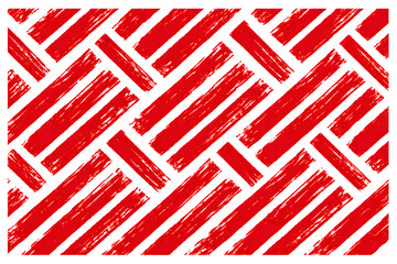 赤いブラシストロークの斜めパターン背景