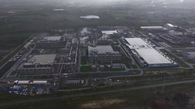 Saint Ghislain AI Data Center Aerial