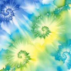 Abstract Watercolor Swirls - A Vibrant and Colorful Design.