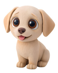 kawaii puppy with big eyes  transparent PNG