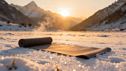 winter landscape in the mountains