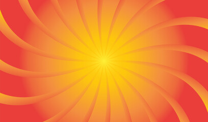 Bright sunny yellow dynamic abstract background. Modern lemon orange color. Fresh business banner for sales, event, holiday, party, halloween, birthday, falling. Fast moving 3d lines with soft shadow