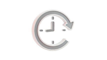 Clock with Arrow: Time Management Concept