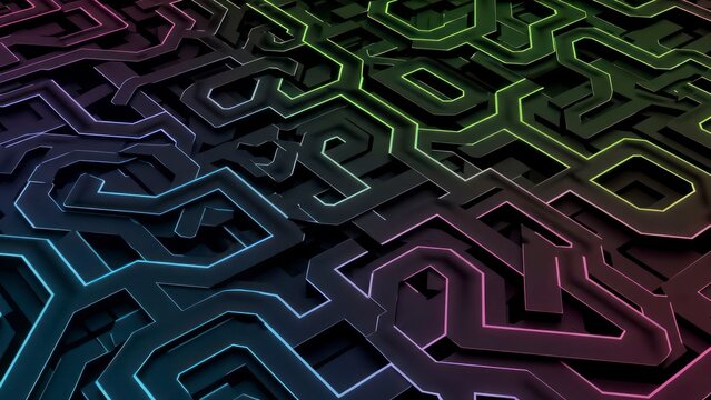 Circuit maze - Powered by Adobe