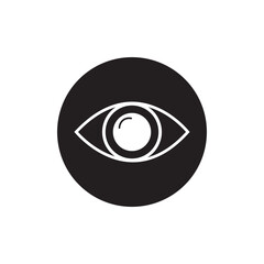 bright eye vision icon sign vector