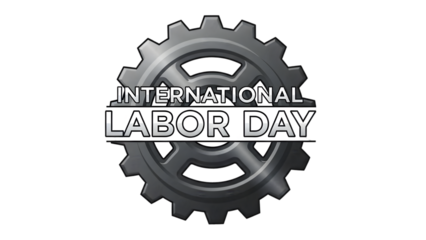 International labor day isolated on transparent background