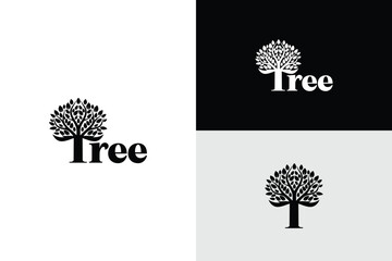 letter t tree logo design company