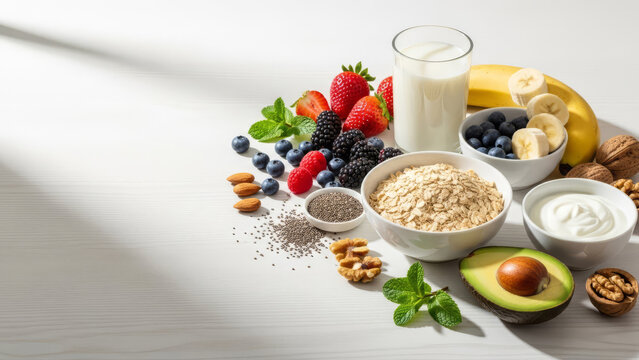Captivating healty food capturing Joy and Happiness in a High contrast dramatic style
