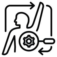 Anatomy And Physiology Subjects Icon Line Vector Illustration